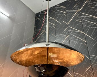 Handmade Stilnova Brass Pendant Light: Mid Century Modern Chandelier