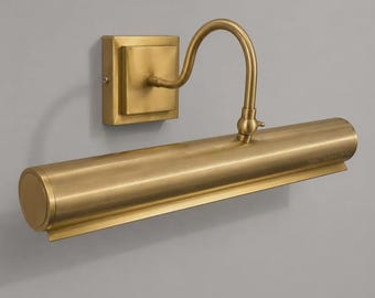 Brass Picture Light, Modern Wall Sconce, Artwork Accent Lighting mirror light