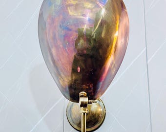 Handmade Raw Brass Wall Sconce, Mid-Century Modern Vanity Lighting Fixture