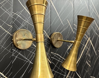 Handmade Brass Diabolo Wall Sconce: Antique Style Home Lighting