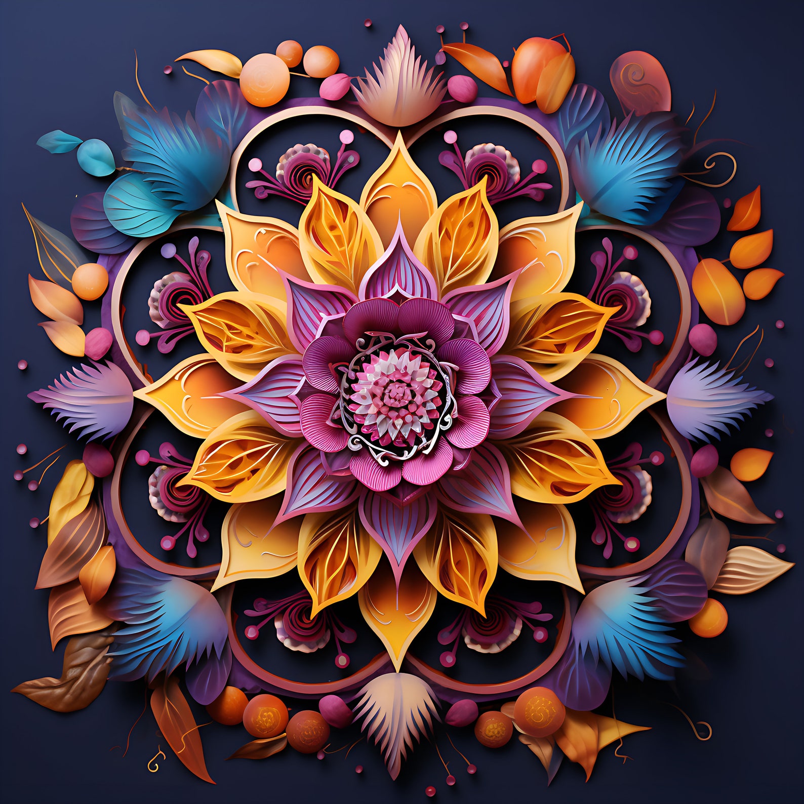 Mandala Style Art Digital Print High Quality 300 DPI - Etsy