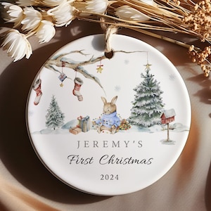 Babys First Christmas Ornament Boy, Baby&#39;s First Christmas Ornament Boy, Baby Boy&#39;s First Christmas Ornament, First Christmas Gift for Boy