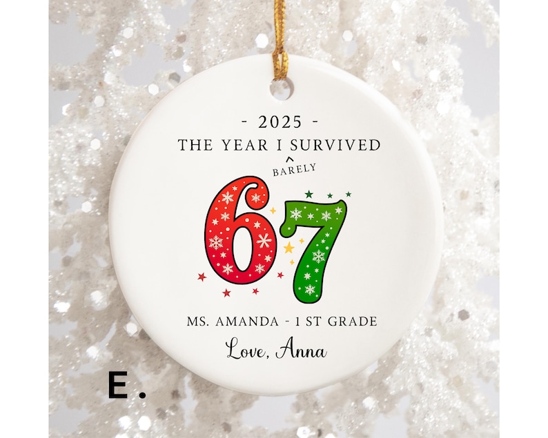 Teacher Christmas Ornament Personalized, Teacher Christmas Ornaments, Holiday Gifts for Teacher, Custom Teacher Ornament, Teacher Keepsake Bild 3