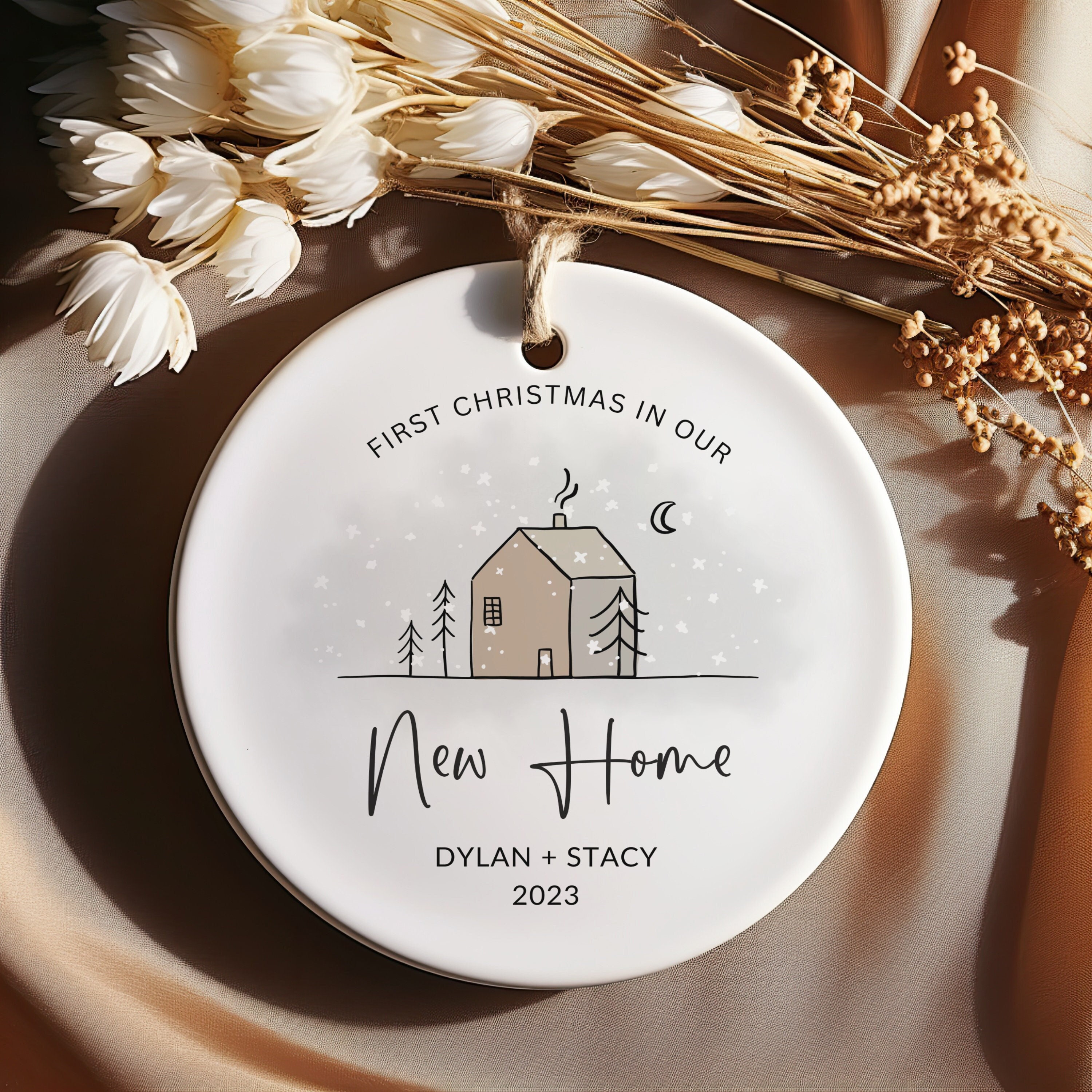 New Home Ornament - New Home Christmas Ornament 2023 - New House Ornament - Realtor Gifts - Closing Gift - First Christmas in Our New Home