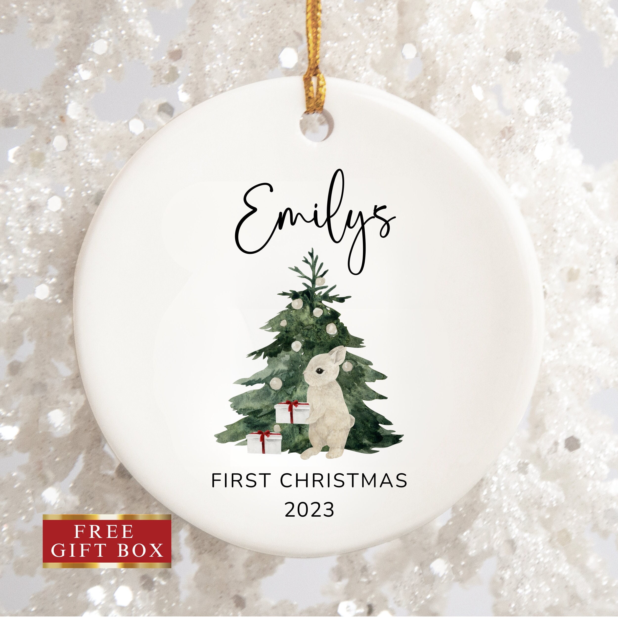 Babys First Christmas Ornament Personalized, Babys First Christmas Ornament, Custom Baby Name Ornament, Baby's First Christmas Ornament 2023
