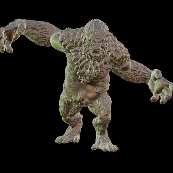 Yeti / Sasquatch / Bigfoot. STL File. 3D Print Model