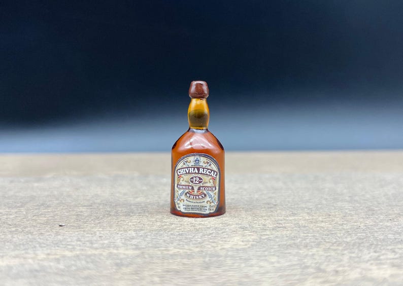 Miniature Whiskey Bottle 16. Scale Dollhouse Kitchen Accessories Etsy UK