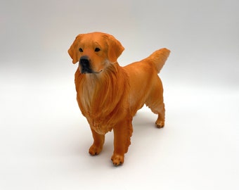 ミニチュアゴールデンレトリバー犬。彫像おもちゃモデル。 - Etsy 日本