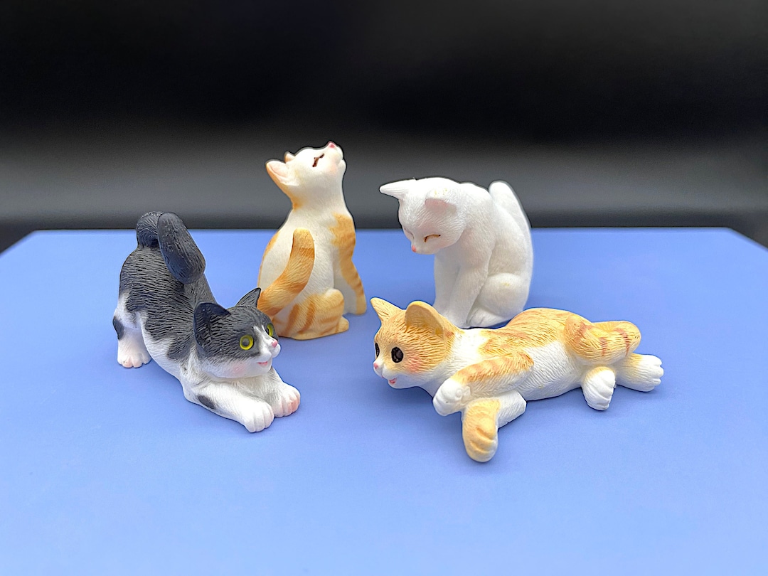 Miniature Cats. 112 Scale Miniature. Kitten Figurine. Dollhouse Accessory Etsy