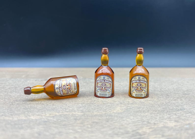 Miniature Whiskey Bottle 16. Scale Dollhouse Kitchen Accessories Etsy UK