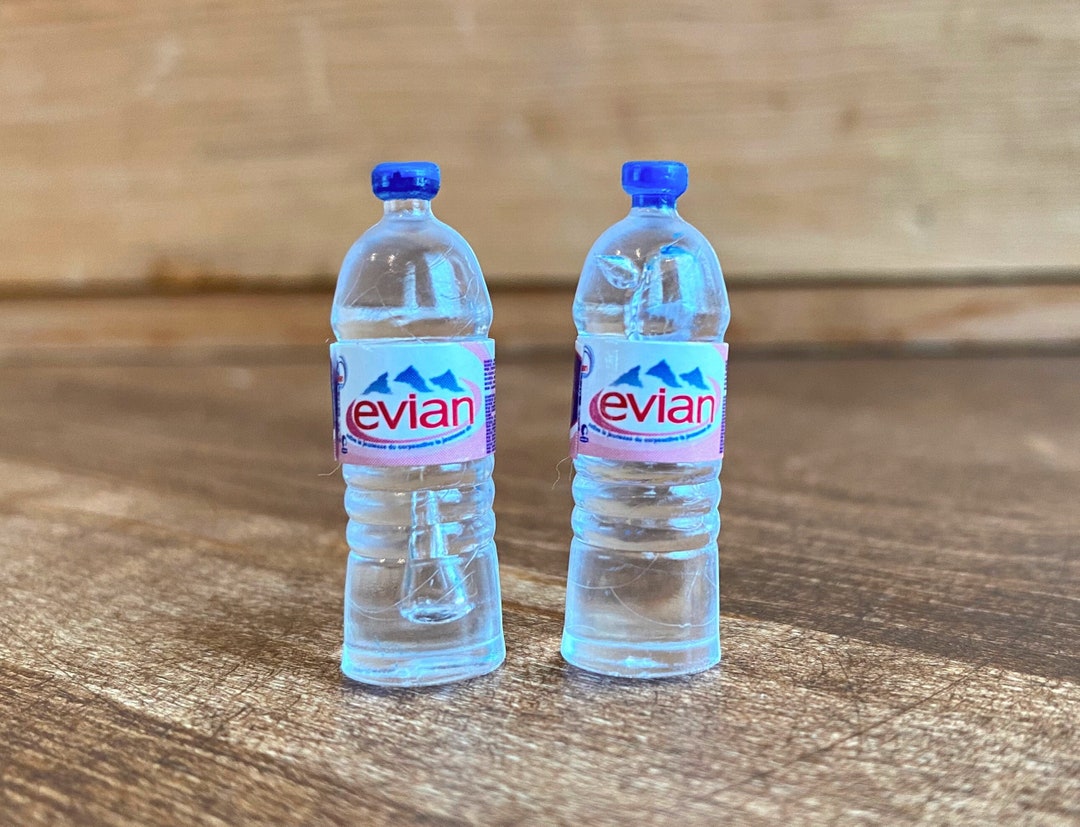 112 Scale Miniature Evian Water Bottles Kitchen Accessory Etsy