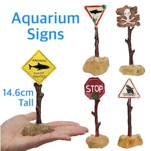 Aquarium Road Signs. Fish Tank Landscaping, Scenery Decoration