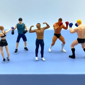 Boxers. Sports Figures. Bodybuilder / Poser. Human Miniatures. 1:64 S Scale