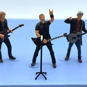 Rock Band Musicians. 1:64 S Scale Miniature Human Figures