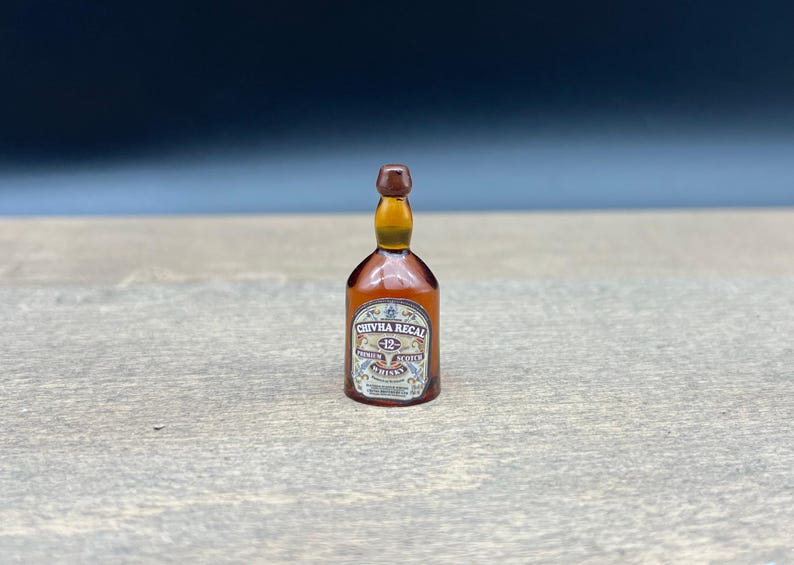 Miniature Whiskey Bottle 16. Scale Dollhouse Kitchen Accessories Etsy UK