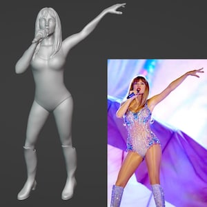 Tay Swift The Eras Tour. STL File. 3D Print Ready Model. Taylor