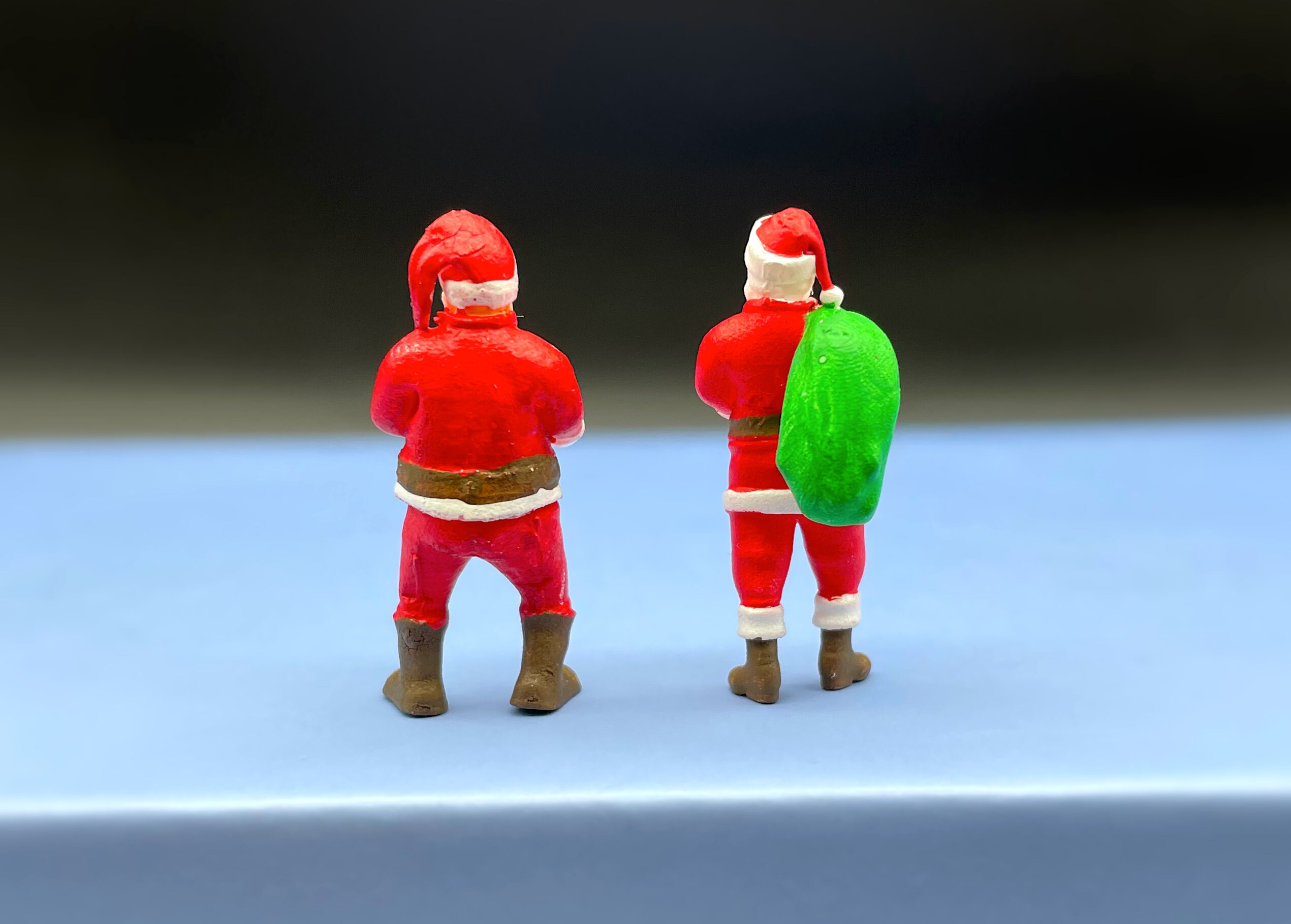 Santa Claus / Father Christmas Figures. 1:64 Scale Miniature