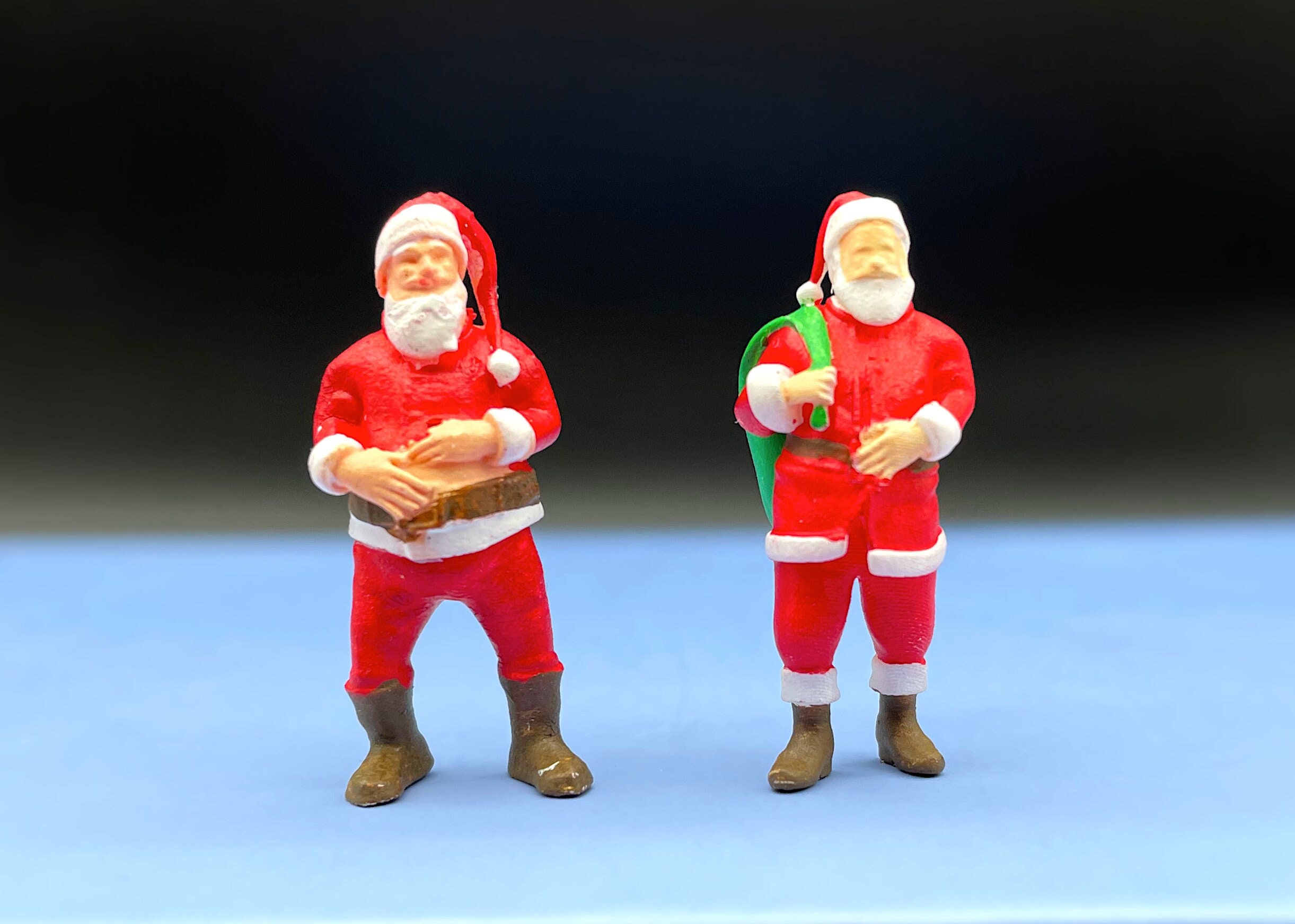 Santa Claus / Father Christmas Figures. 1:64 Scale Miniature