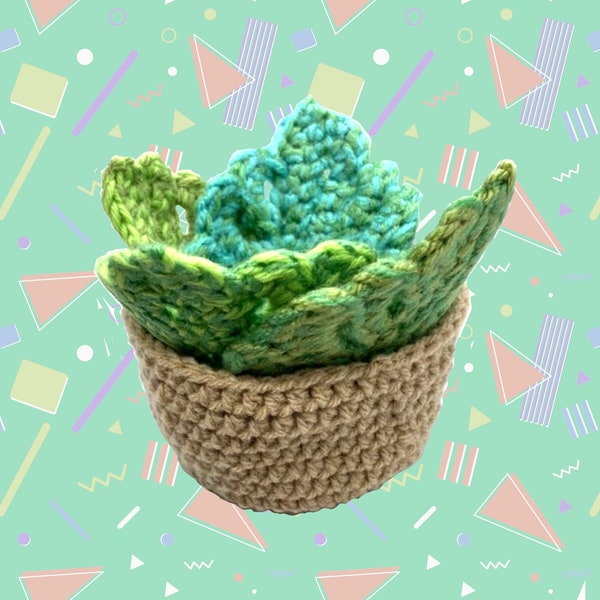 Crochet Coaster Set Monstera Swiss Cheese Plant Houseplant Decor Handmade Succulent Pot Potted Artificial Gift Cottagecore  Amigurumi