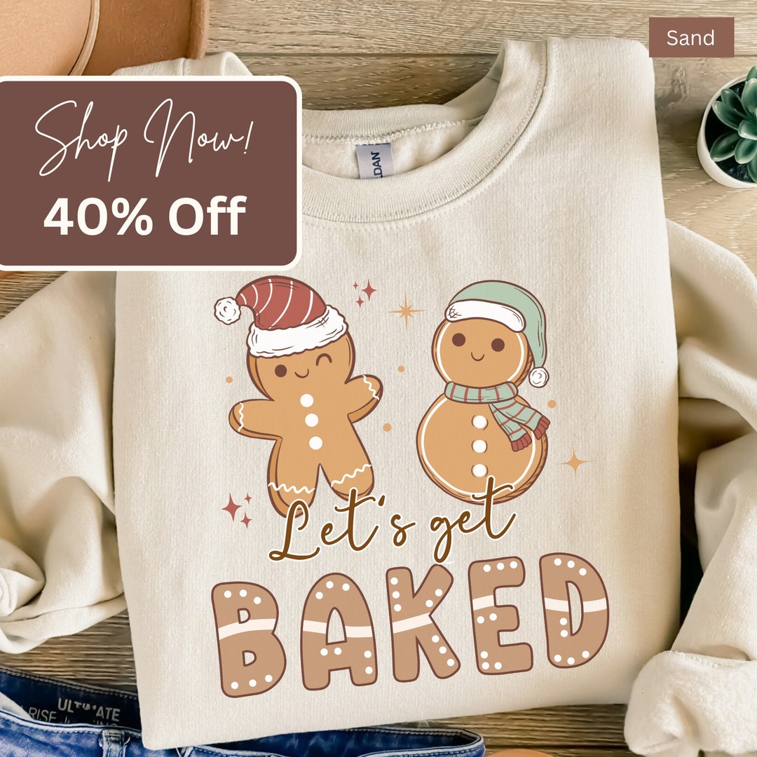 Gingerbread Cookies Sweatshirt Christmas Cookie Sweater Cute Etsy