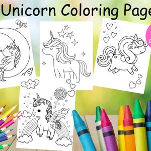 Niedliche Einhorn Malvorlagen für Kinder, Unicorn Printables, Einhorn Malseiten, Einhorn Malseiten, Mädchen Ausmalbilder, Einhorn Printables
