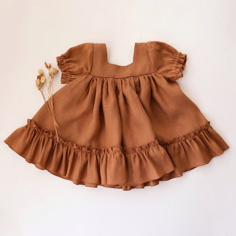 Newborn Baby Girl Dress Princess Kids Girl Ruffle Summer Dress New