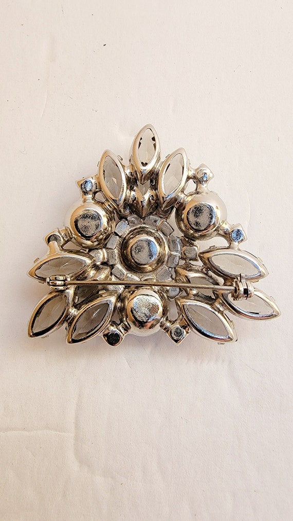 Gorgeous Vintage Smoky Topaz Rhinestone Verified … - image 3