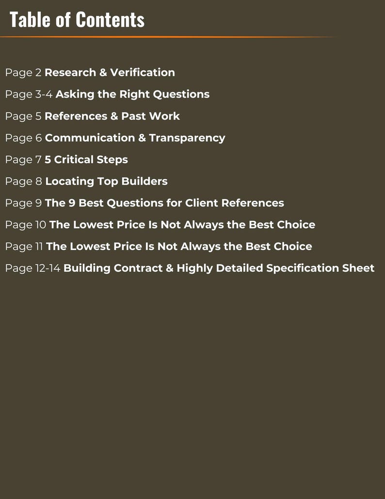 How to Pick A Builder - Etsy