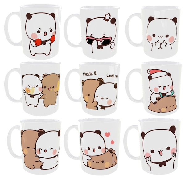 Mug/Kubek Peach and goma/Bubu and Dudu/Mochi Cats