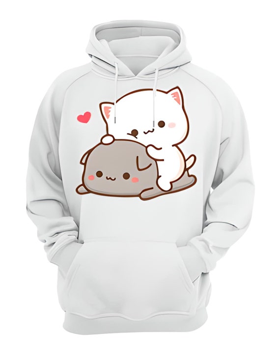 Hoodie peach and Goma bubu and Dudu Sweatshirt Etsy
