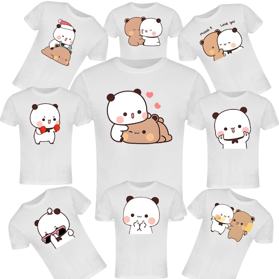T-shirt/peach and Goma/bubu and Dudu/mochi Cats 