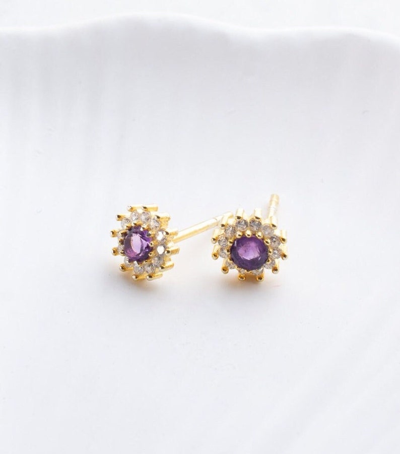 Handmade Stud Earring. Handmade 925 Silver, Gold Plated Earrings