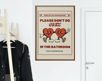 Targa In Metallo Vintage "Bathroom Rules Funny" - 30,5 X 20,3 Cm, Decorazione Da Parete Per Casa O Bar