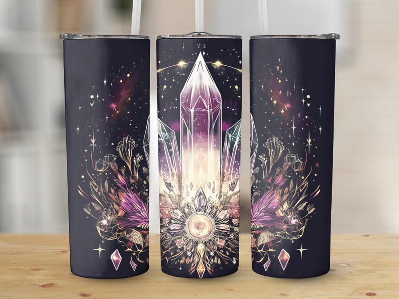 20 Oz Skinny Tumbler Sublimation Design Digital Download PNG Crystal ...