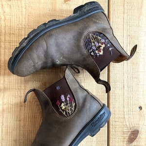 Made to Order Embroidered Floral Blundstone Boots
