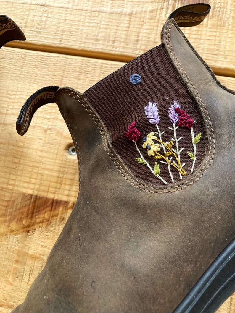 Made to Order bestickt Floral Blundstone Stiefel Bild 3