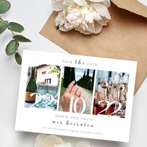 Gepersonaliseerde save-the-date-kaarten | Canva-sjabloon | DIY-afdrukbare ontwerpen voor uw speciale dag