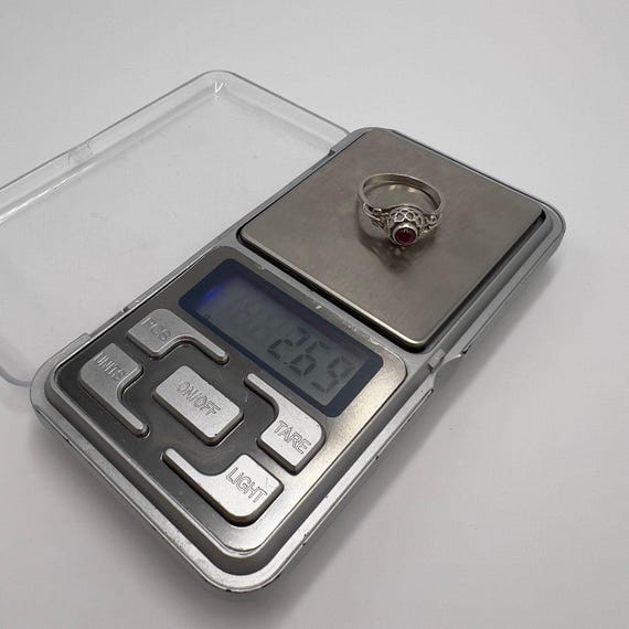 Vintage Soviet Sterling Silver Ruby Ring – Size 8… - image 9