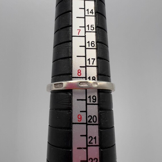 Vintage Soviet Sterling Silver Ruby Ring – Size 8… - image 8