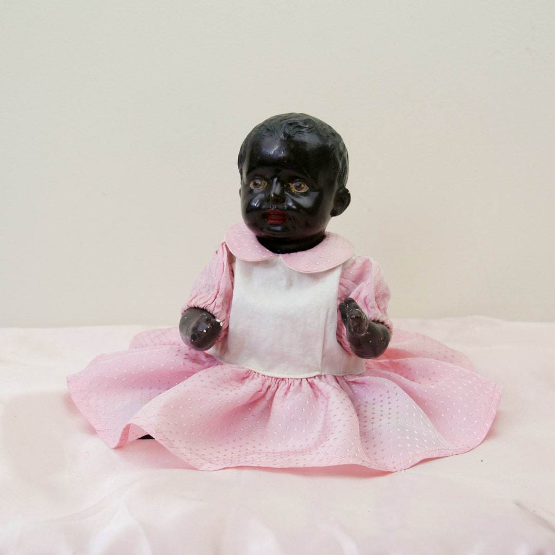 Vintage Black Baby Doll Composition Doll 1930 Etsy