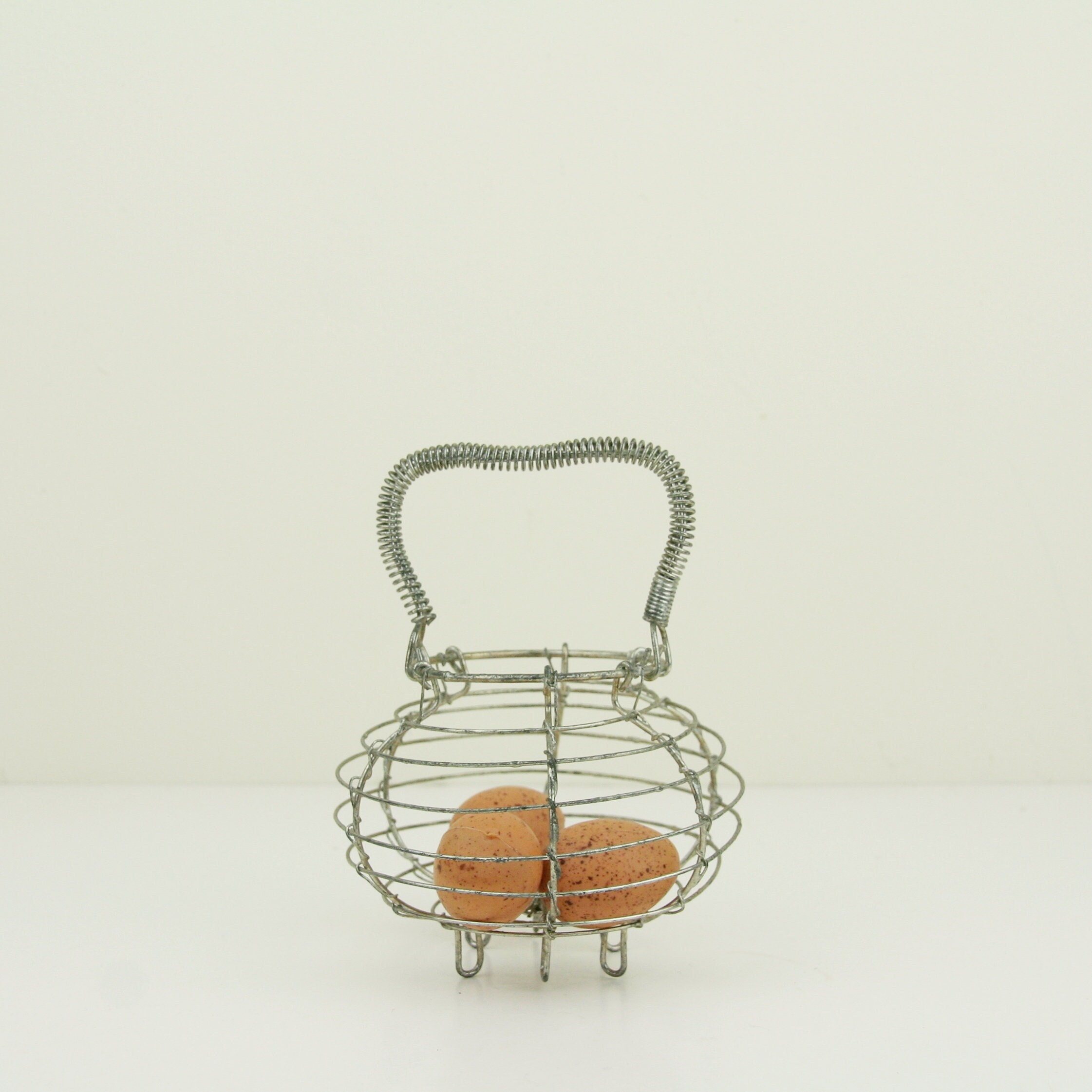 Vintage French Wire Egg Basket for Doll France Circa 1940 Etsy