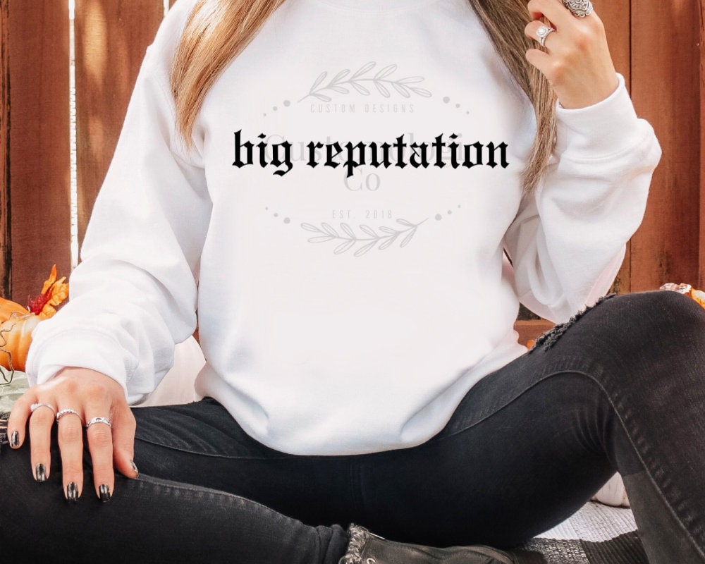 Big Reputation Black & White SVG PNG Reputation Era Svg Png - Etsy
