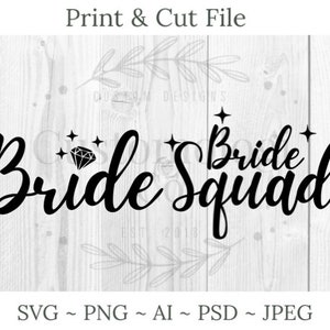 Braut SVG | Braut Kader SVG | Braut Bachelorette SVG png | Sofortiger Download Digitale Kunst | Für Hochzeiten, Handwerker, Cricut und vieles mehr | Clip-Kunst