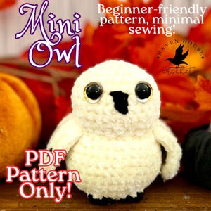 Patrón de crochet de mini búho