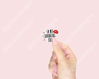 Good Girl Era Waterproof Sticker: Bookish Reader Gift