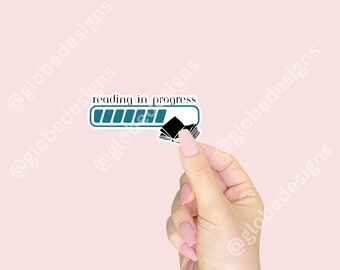Reading In Progress Sticker: Waterproof Kindle Reader Decal