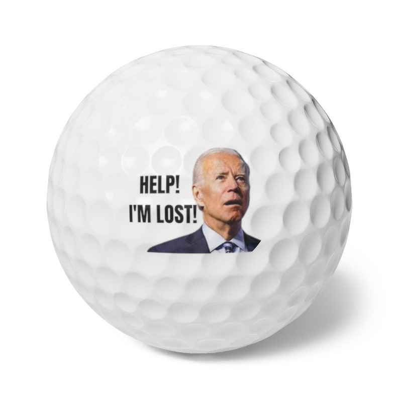 Joe Biden Help I'm Lost Funny Golf Balls, 6pcs Etsy