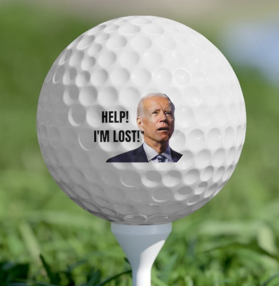 Joe Biden Help I'm Lost Funny Golf Balls, 6pcs Etsy