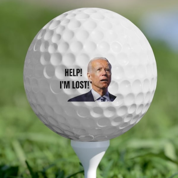 Joe Biden I'm Lost Golf Ball Etsy