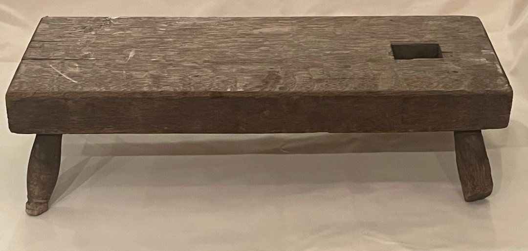 Antique Primitive Milking Wooden Stool Bench Repurposed Wood - Etsy